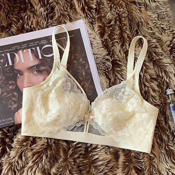 Thin Slimming Breathable No Wire Ring Rabbit Ear Cup Bra